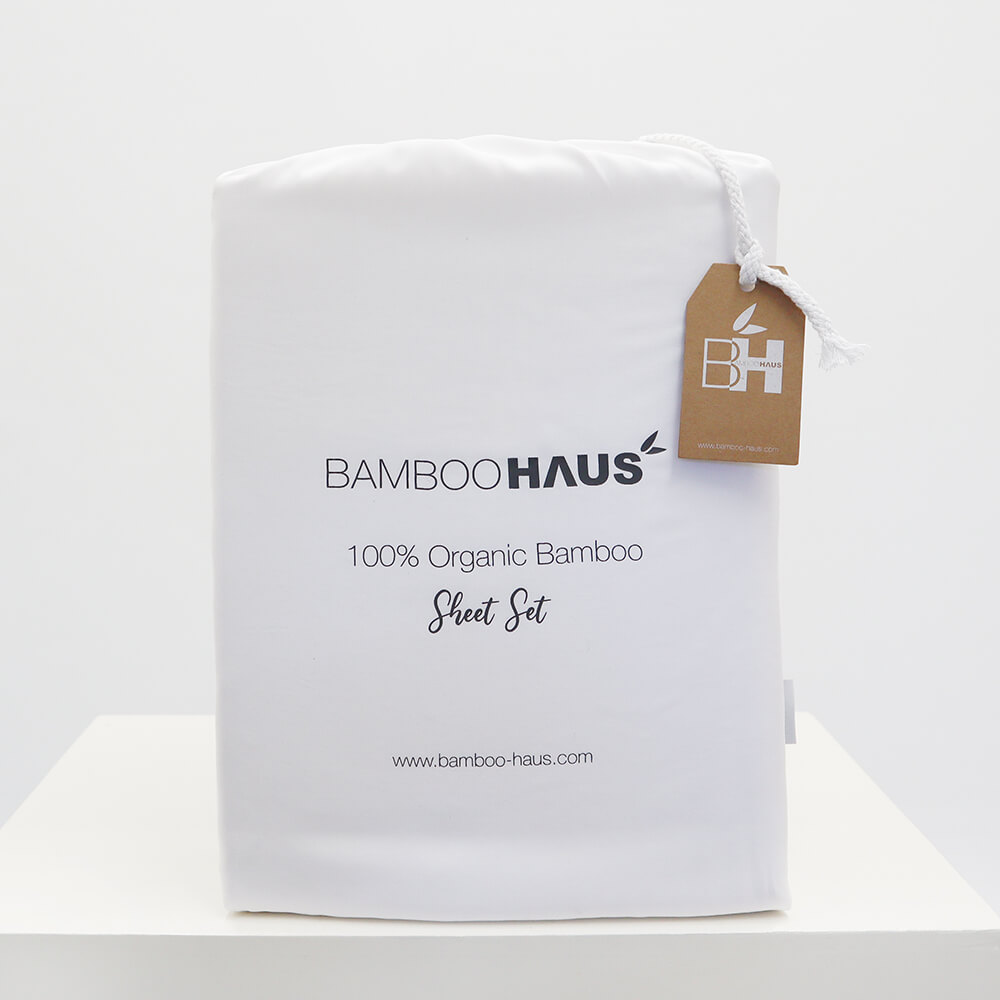 Bamboo Haus White Sheets Packaging