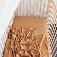 Bamboo Haus Flat Cot Sheet - Terracotta