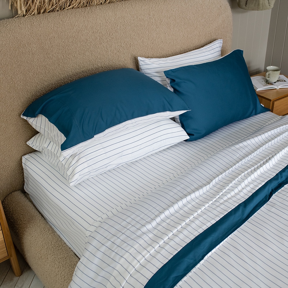 Bamboo Haus Ocean Ocean Stripe Quilt Cover Set 2